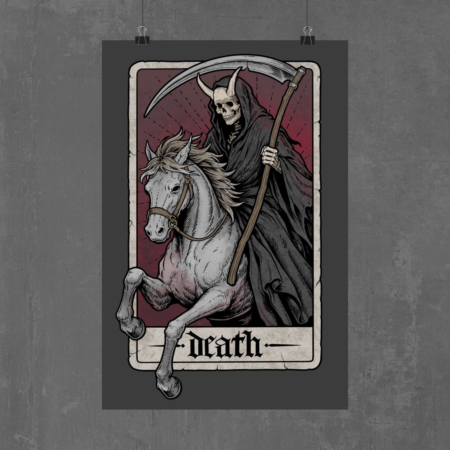 THE HORSEMAN POSTER colour
