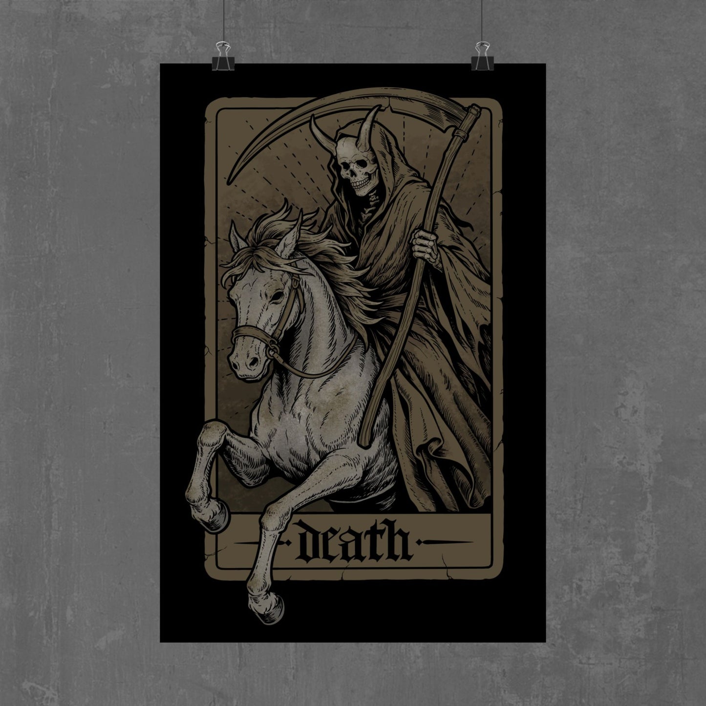 THE HORSEMAN POSTER gold