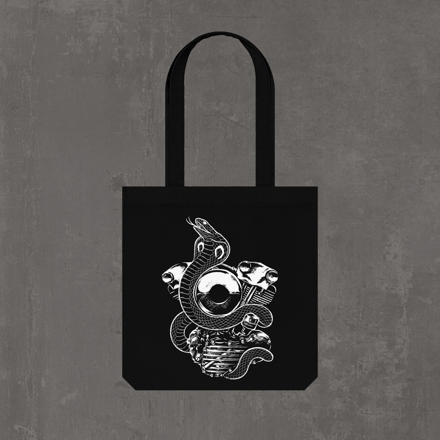 Knucklehead cobra Tote bag