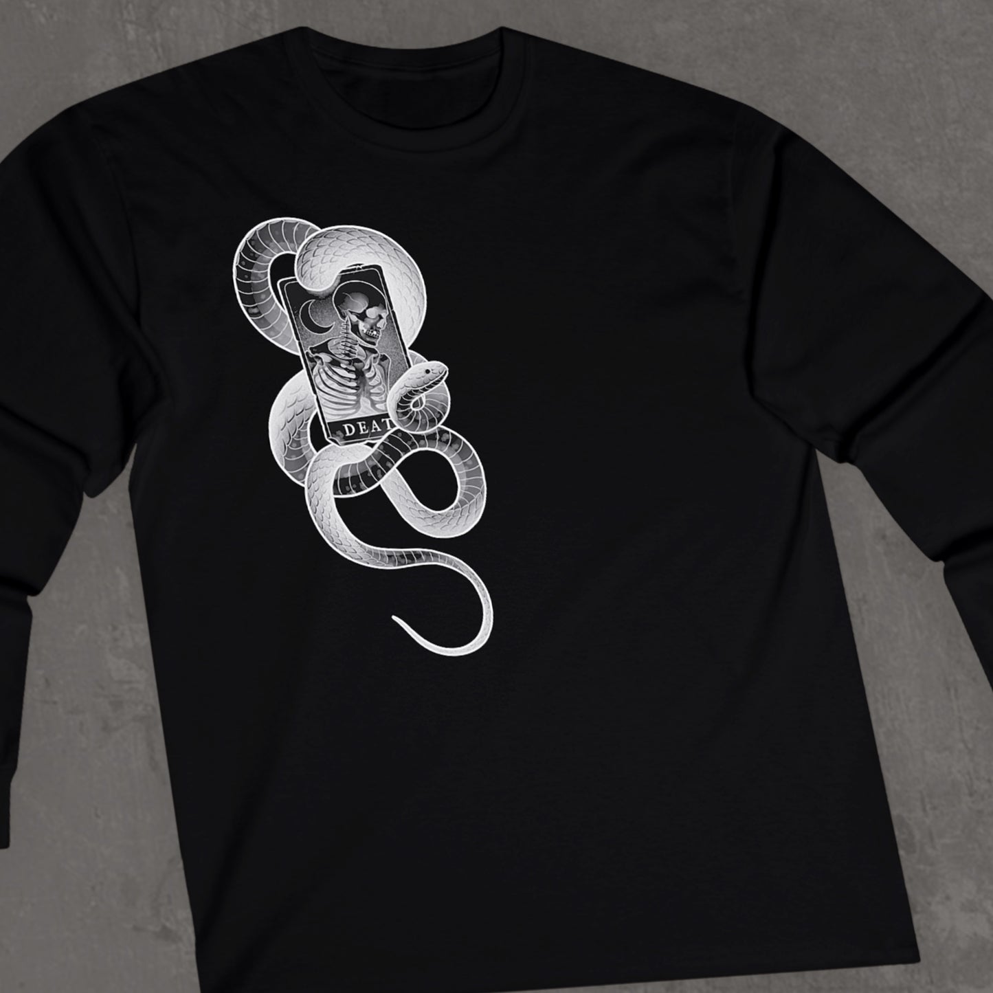 Death tarot long sleeve tee