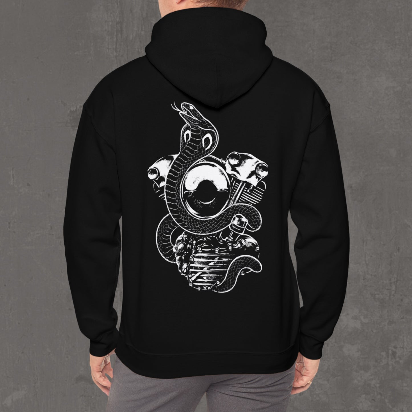 Knucklehead cobra Hoodie (front & back)