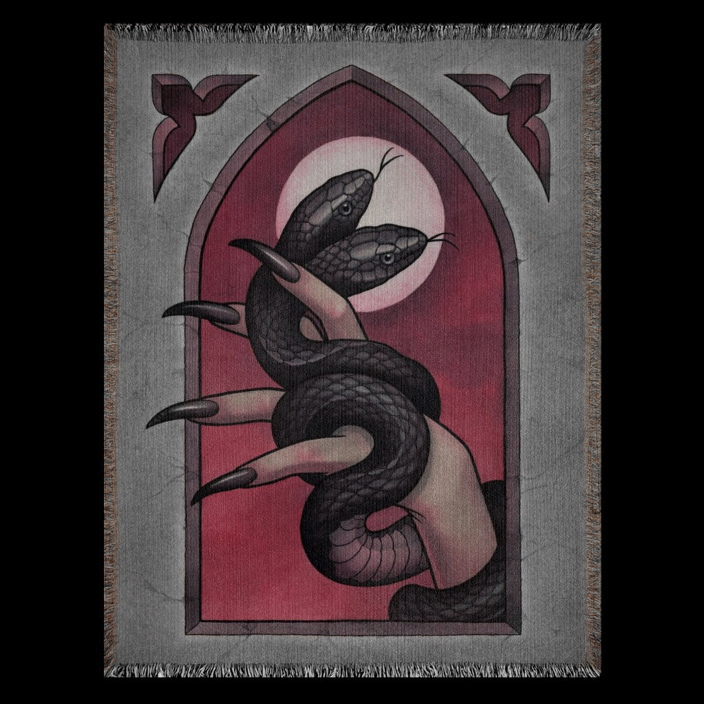 Snake charmer Woven Blanket