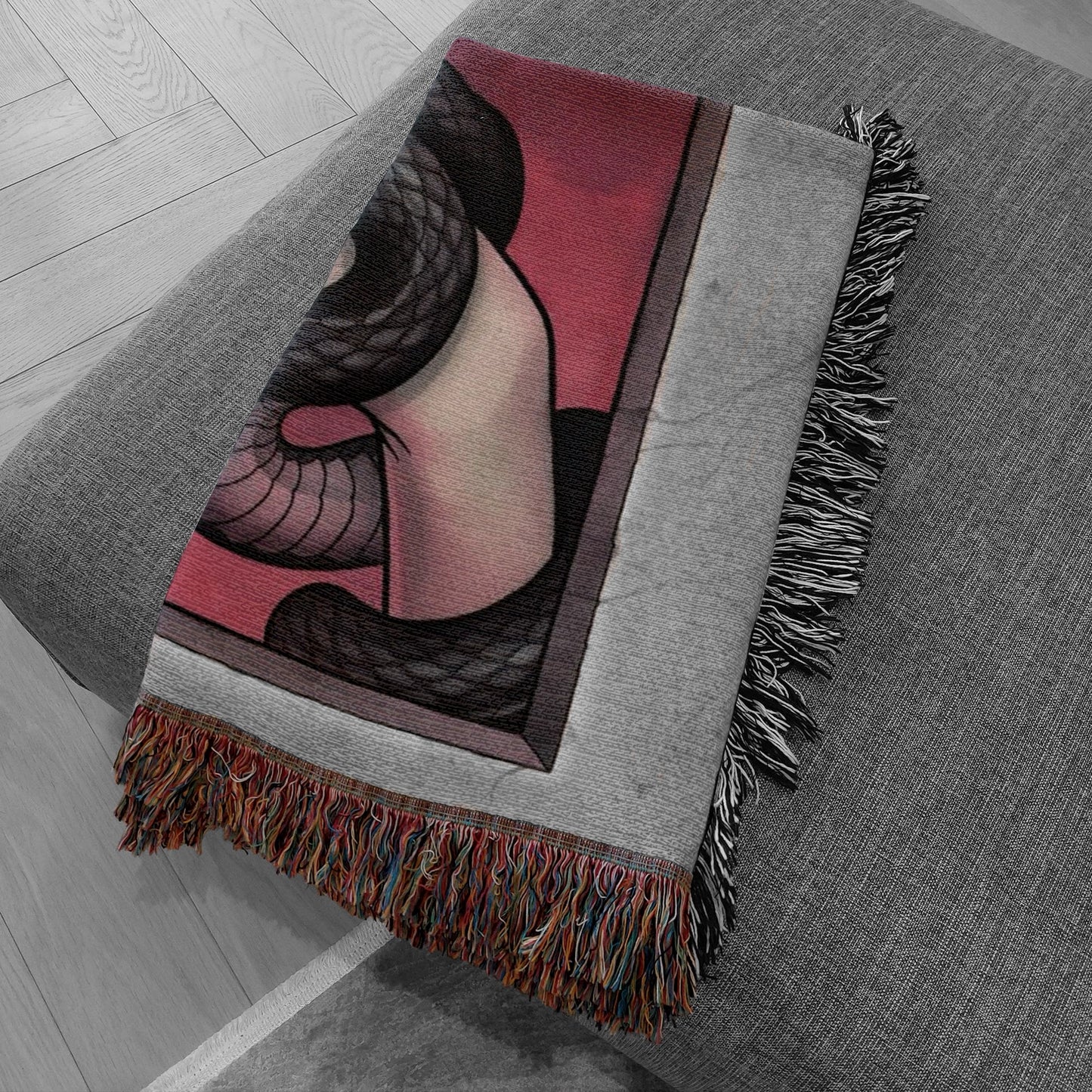 Snake charmer Woven Blanket