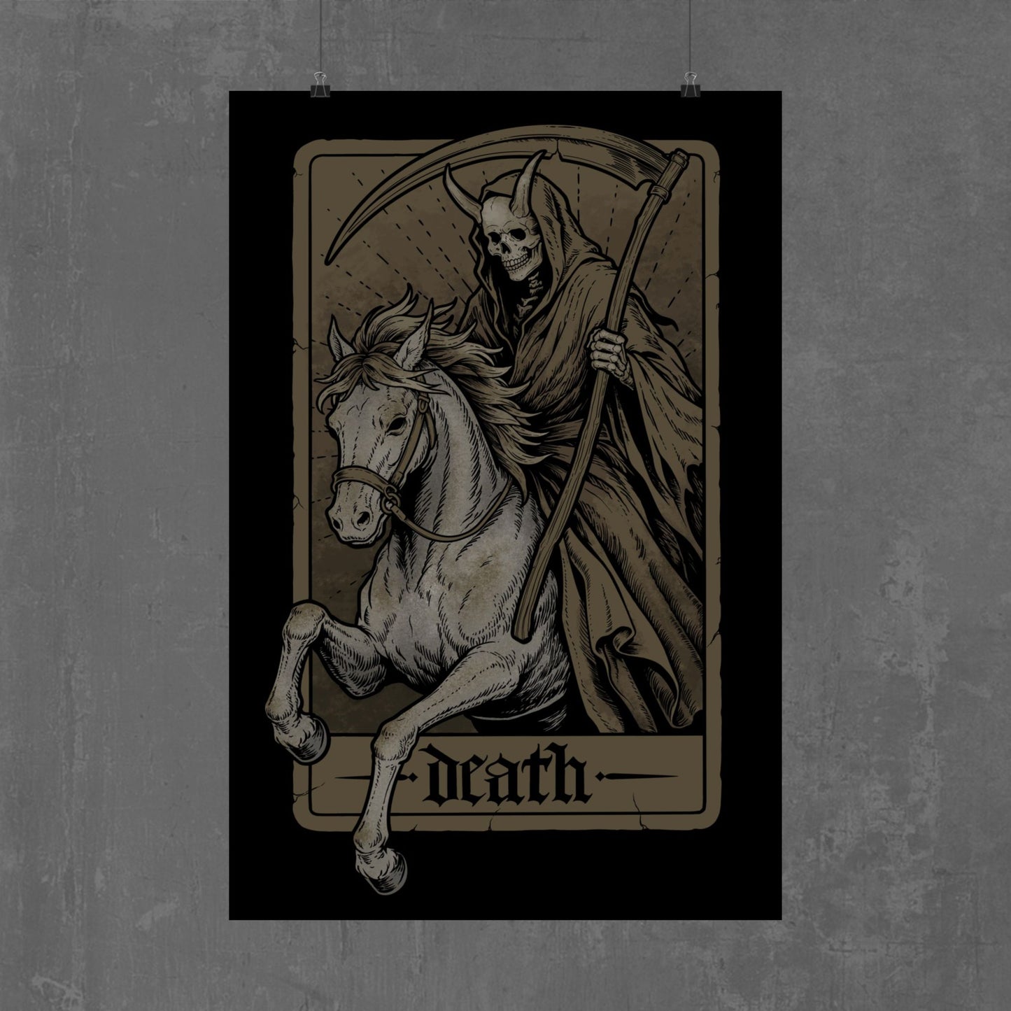 THE HORSEMAN POSTER gold