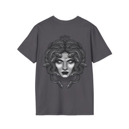 Medusa Graphic T-Shirt — Dark Mythology Snake Head Tee