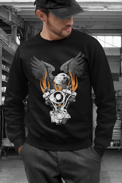 Flaming shovelhead sweatshirt