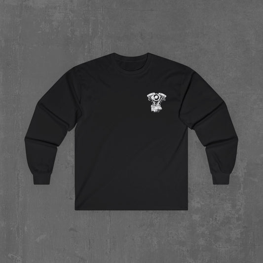 Shovelhead Long sleeve tee (front & back)