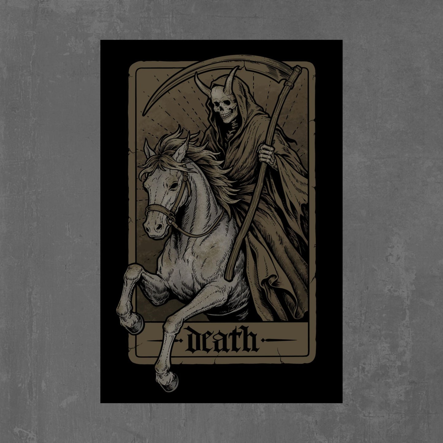 THE HORSEMAN POSTER gold