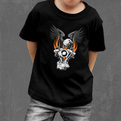 Flaming shovelhead Youth T-shirt