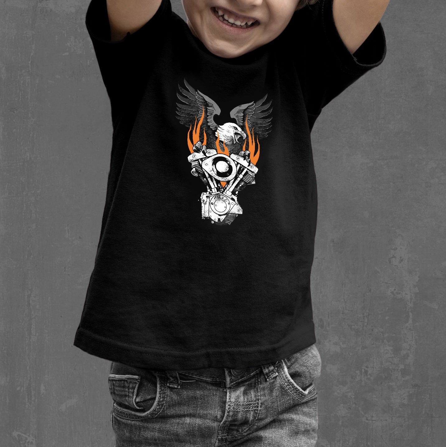 Flaming shovelhead Toddler T-shirt