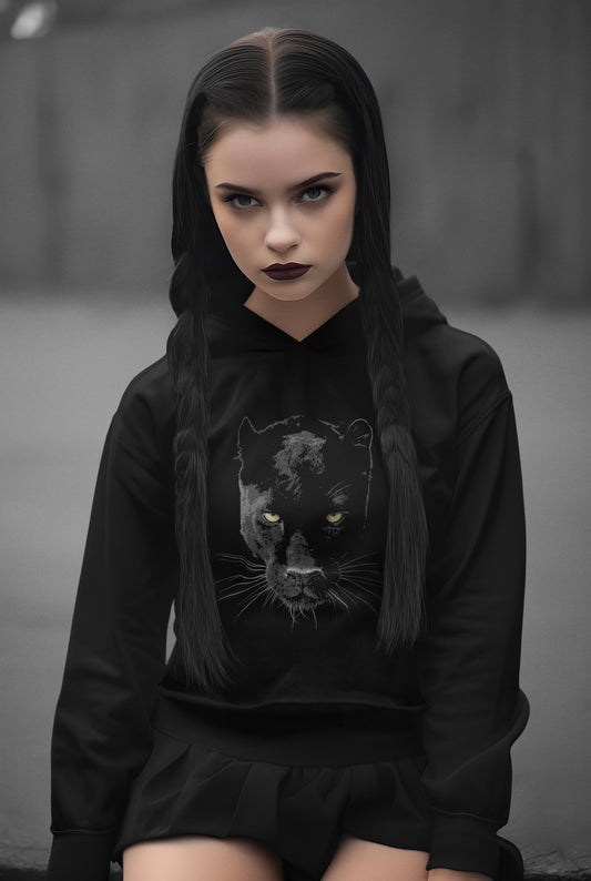 Panther Crop Hoodie