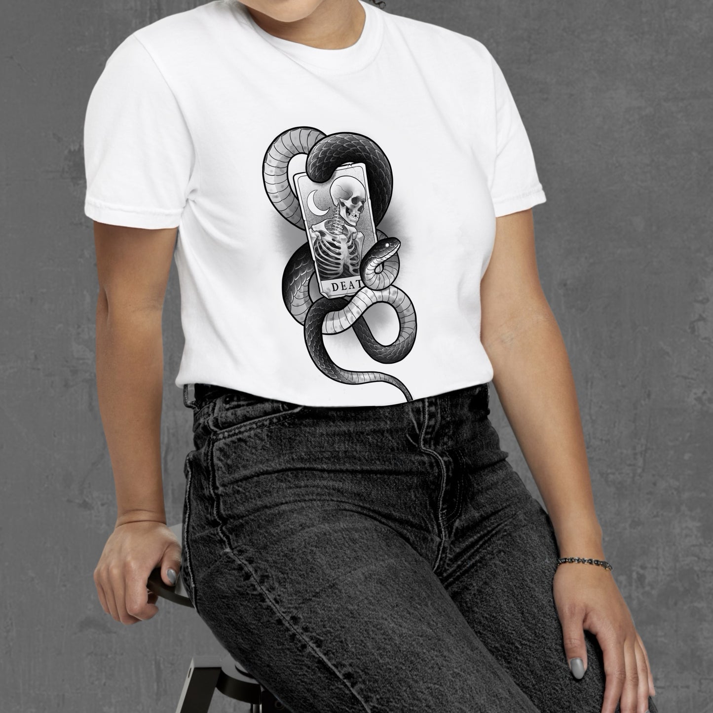 DEATH TAROT T-SHIRT (white)