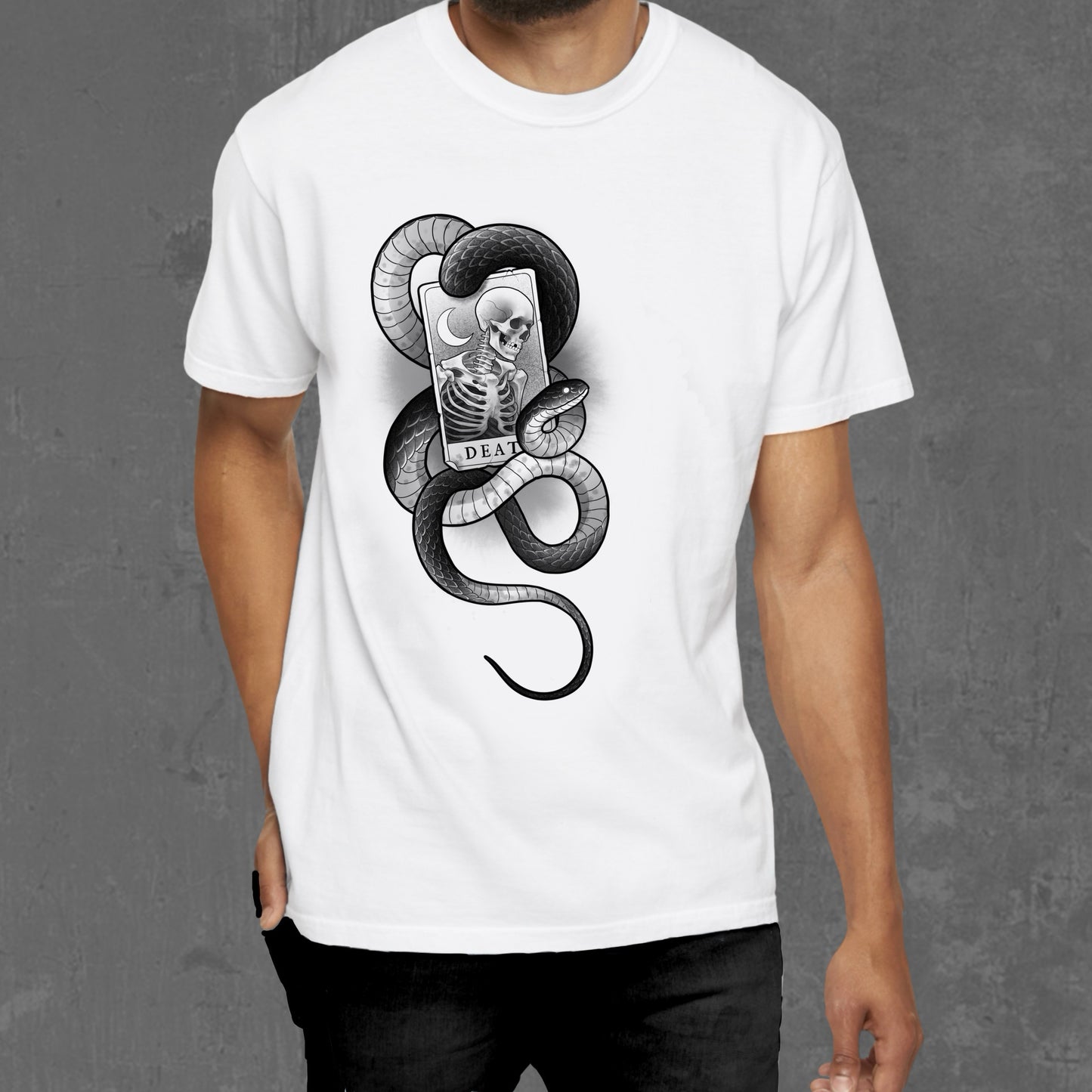 DEATH TAROT T-SHIRT (white)