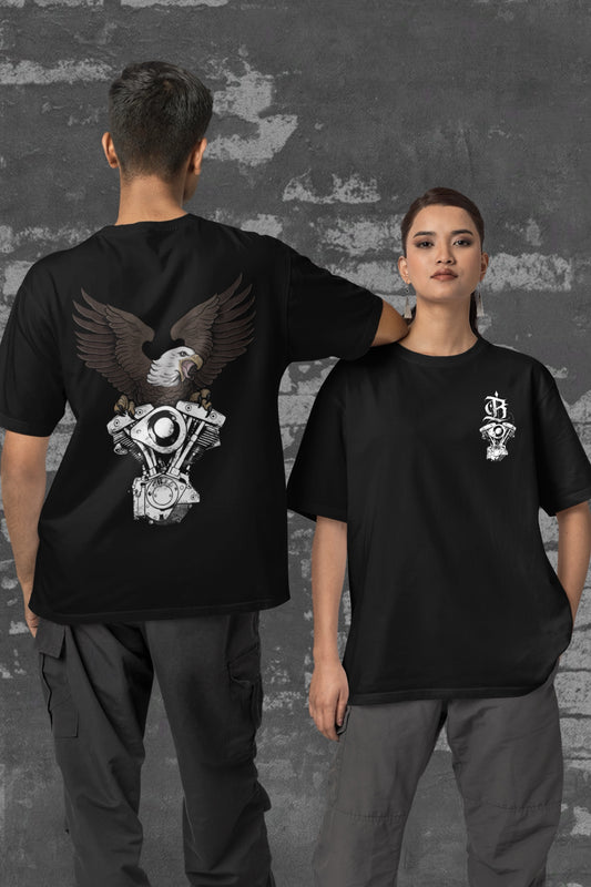 SHOVELHEAD EAGLE T-SHIRT (front & back)