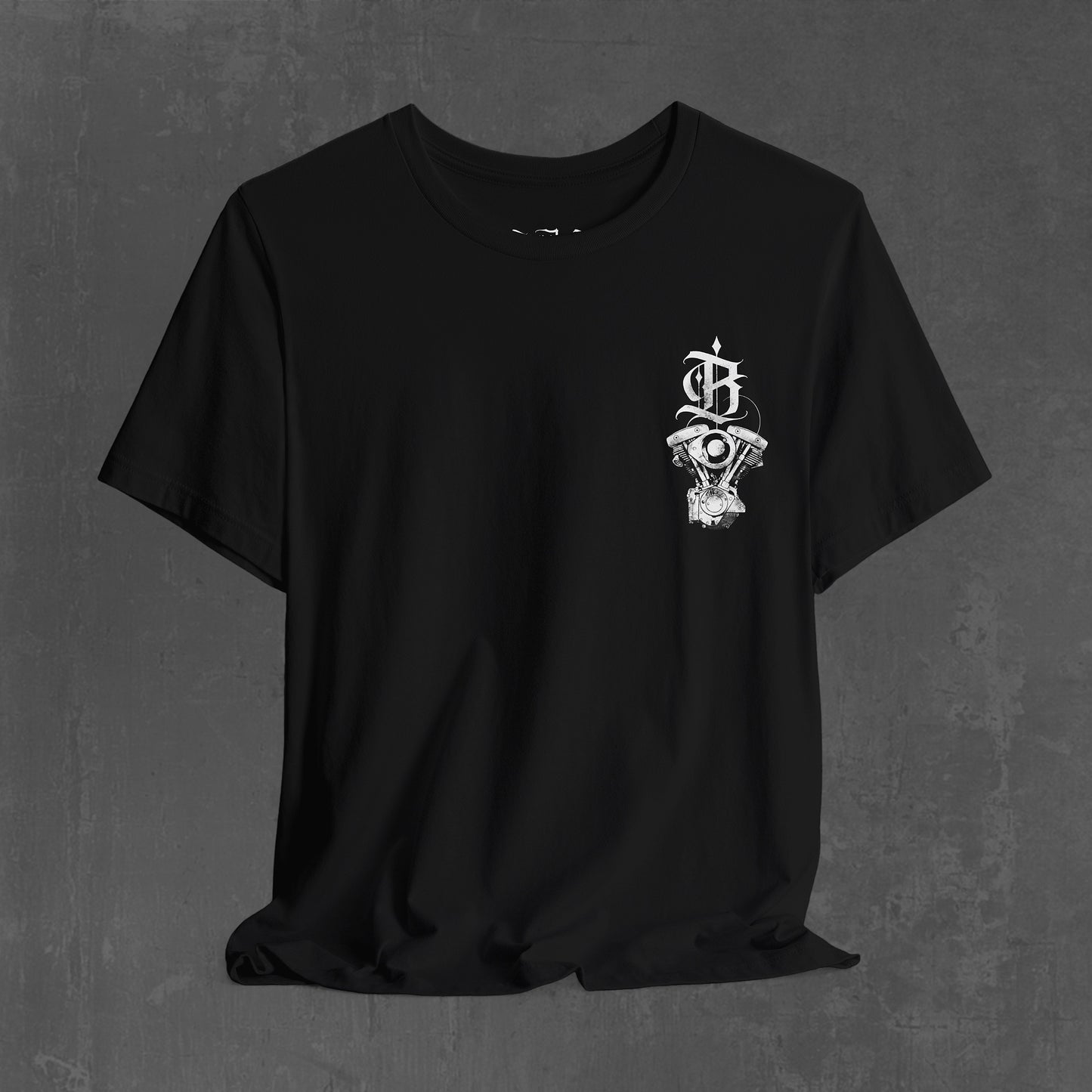 FLAMING SHOVELHEAD T-SHIRT (front & back)