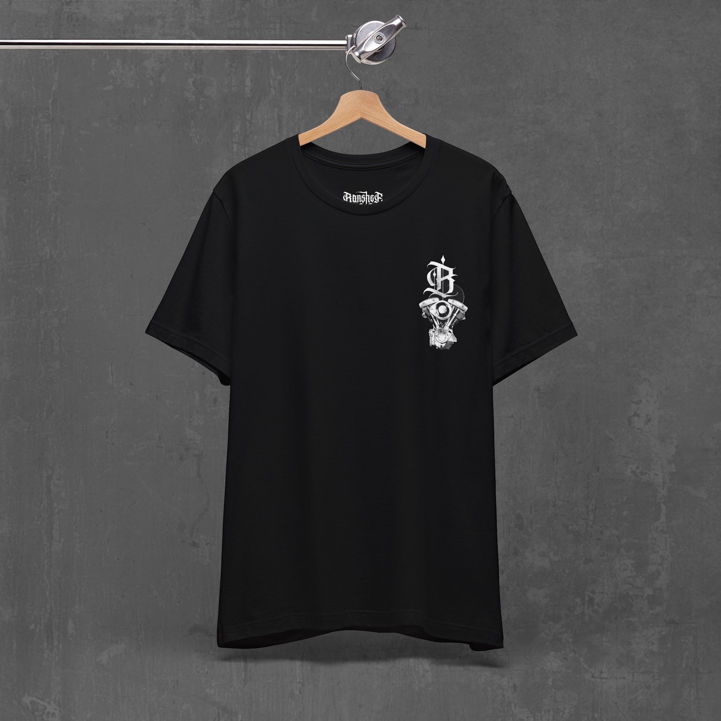 FLAMING SHOVELHEAD T-SHIRT (front & back)