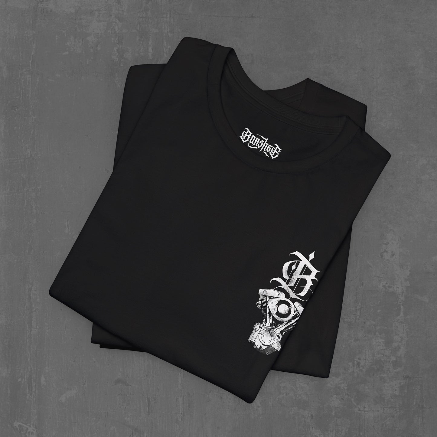 FLAMING SHOVELHEAD T-SHIRT (front & back)