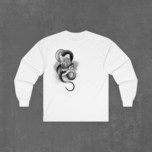 Death tarot long sleeve tee (white)