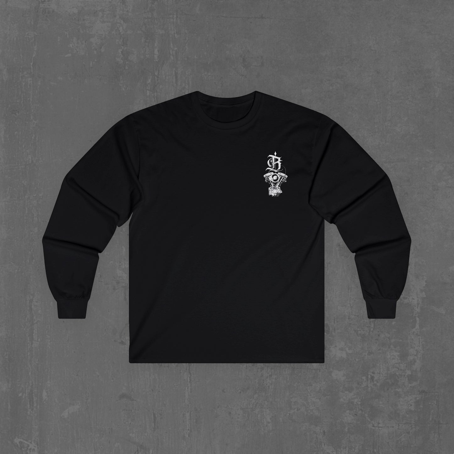 Flaming shovelhead Long sleeve tee