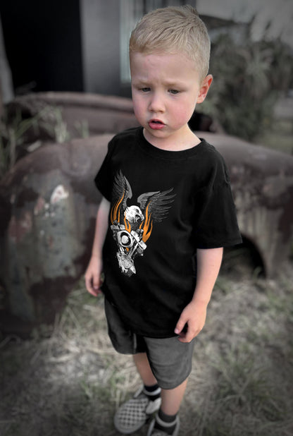 Flaming shovelhead Toddler T-shirt