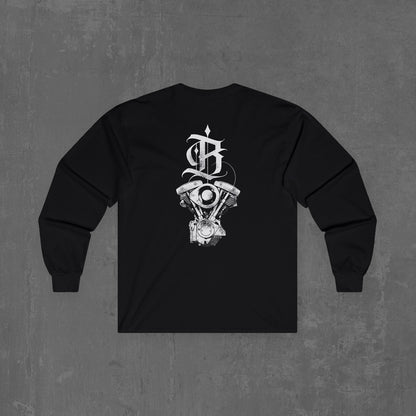 Shovelhead eagle Long sleeve tee (front & back)