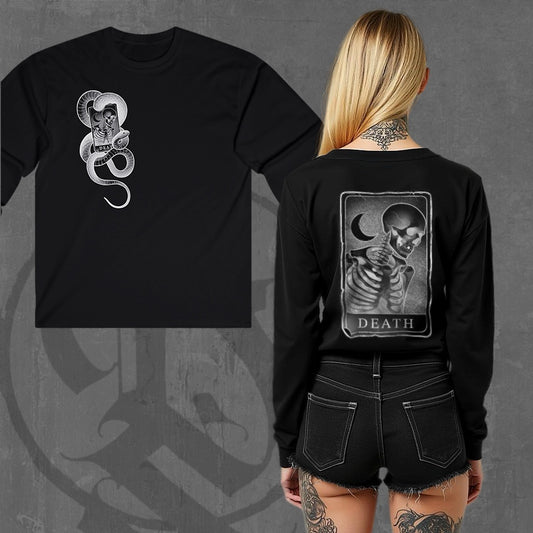 DEATH TAROT LONG SLEEVE TEE (black)