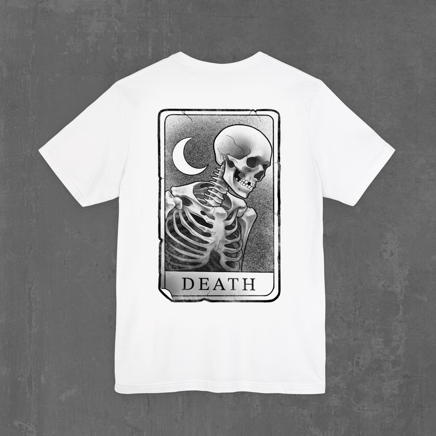 DEATH TAROT T-SHIRT white (front & back)