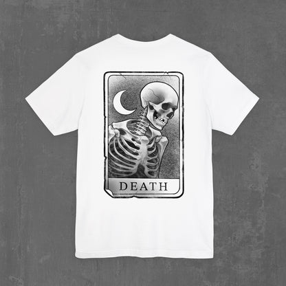 DEATH TAROT T-SHIRT white (front & back)