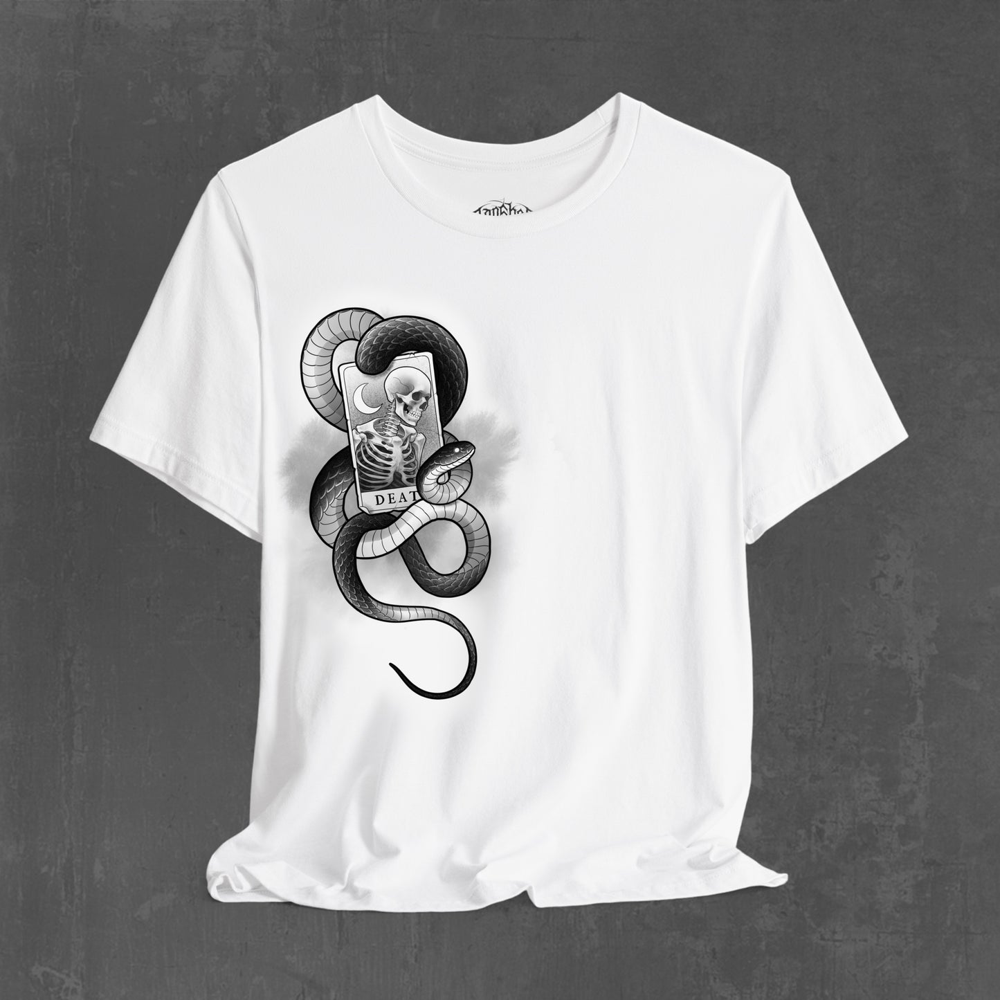 DEATH TAROT T-SHIRT white (front & back)
