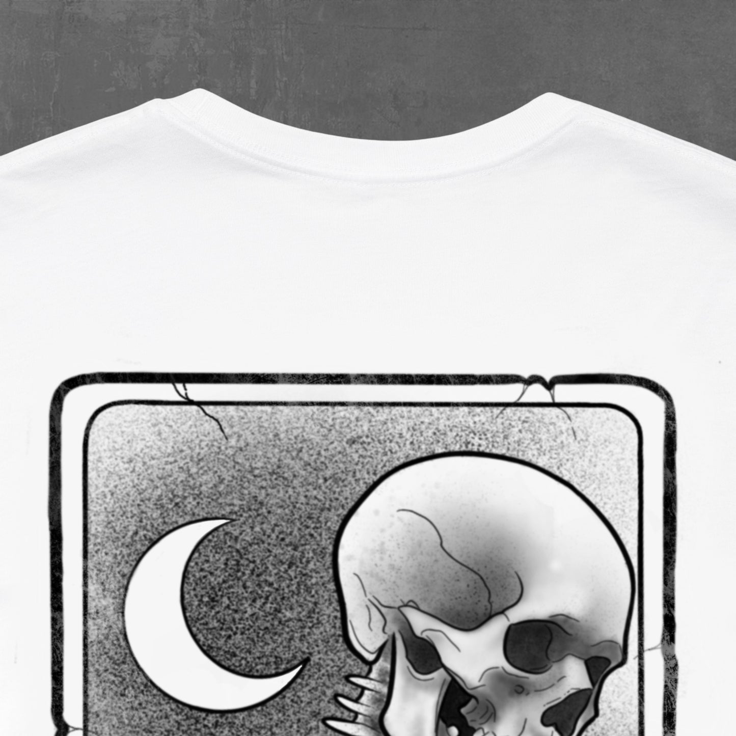 DEATH TAROT T-SHIRT white (front & back)