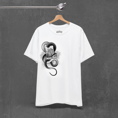 DEATH TAROT T-SHIRT white (front & back)