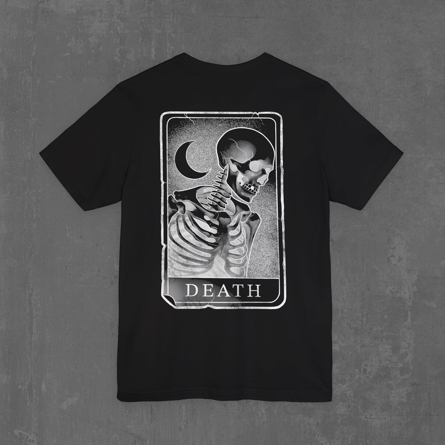 DEATH TAROT T-SHIRT black (front & back)