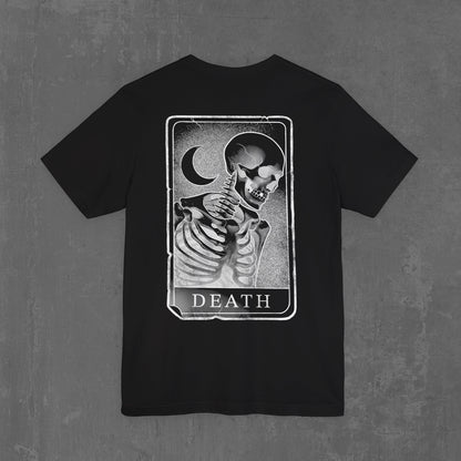 DEATH TAROT T-SHIRT black (front & back)