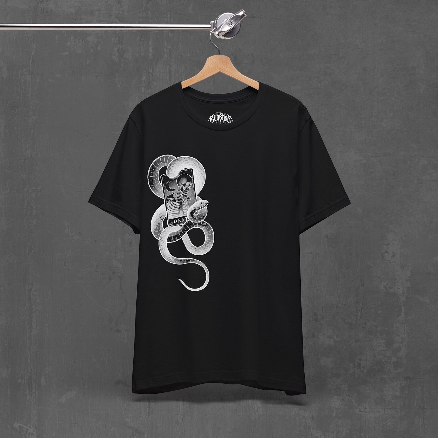 DEATH TAROT T-SHIRT black (front & back)