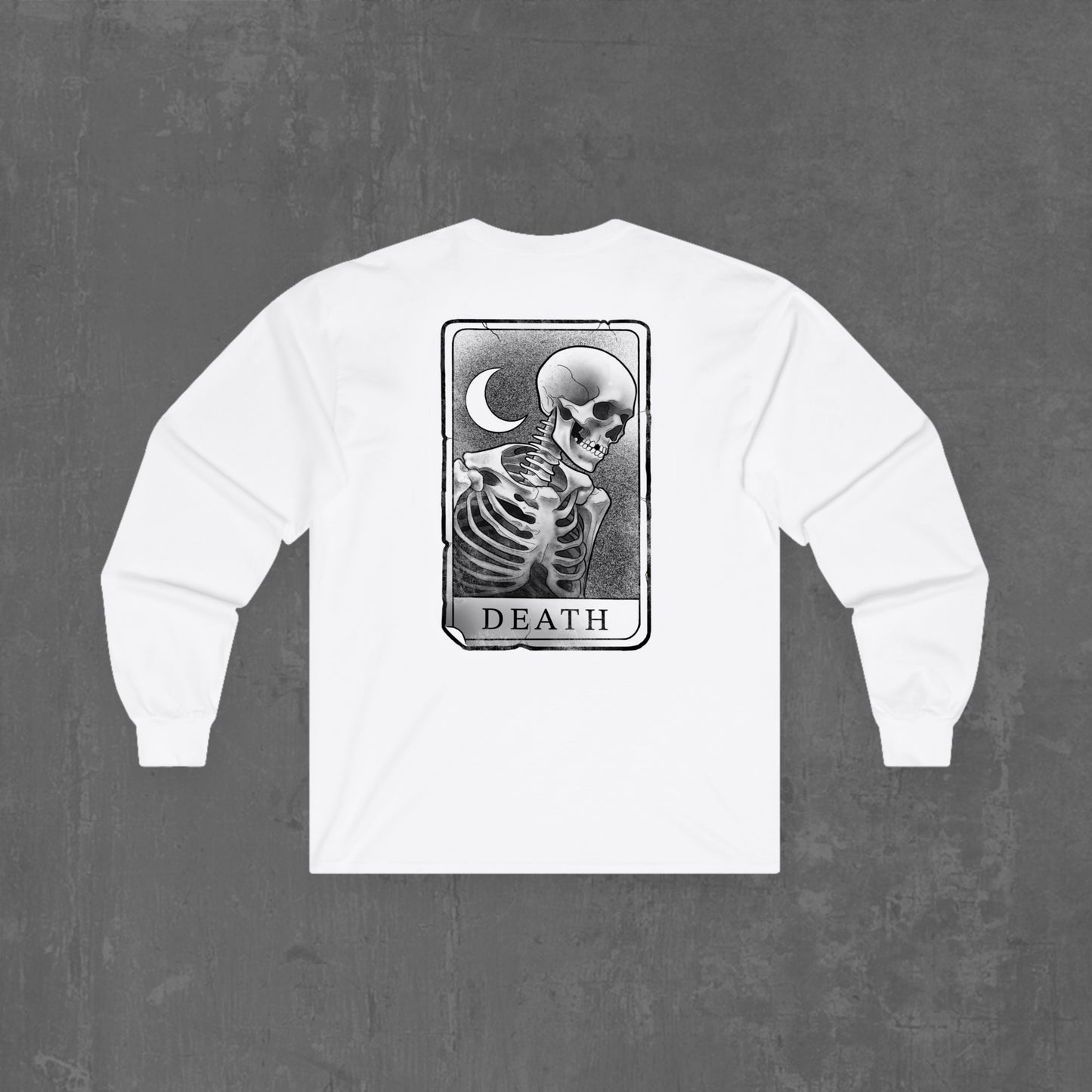 DEATH TAROT LONG SLEEVE TEE (white)