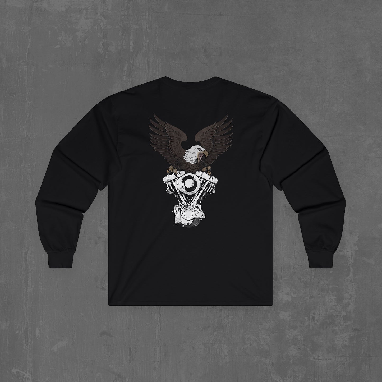 SHOVELHEAD EAGLE LONG SLEEVE TEE (front & back)