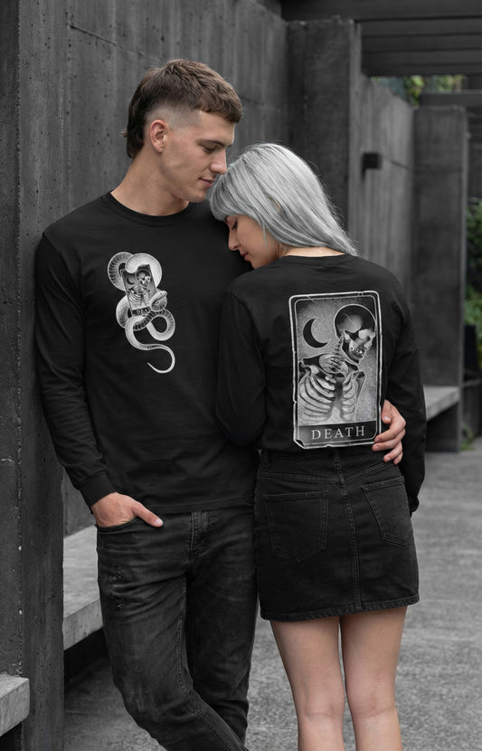DEATH TAROT LONG SLEEVE TEE (black)