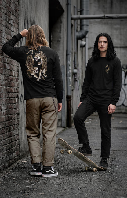 SUEA KOO LONG SLEEVE TEE (front & back)