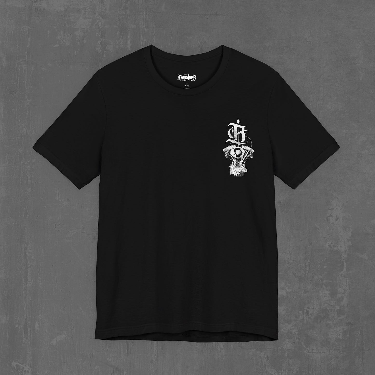 FLAMING SHOVELHEAD T-SHIRT (front & back)