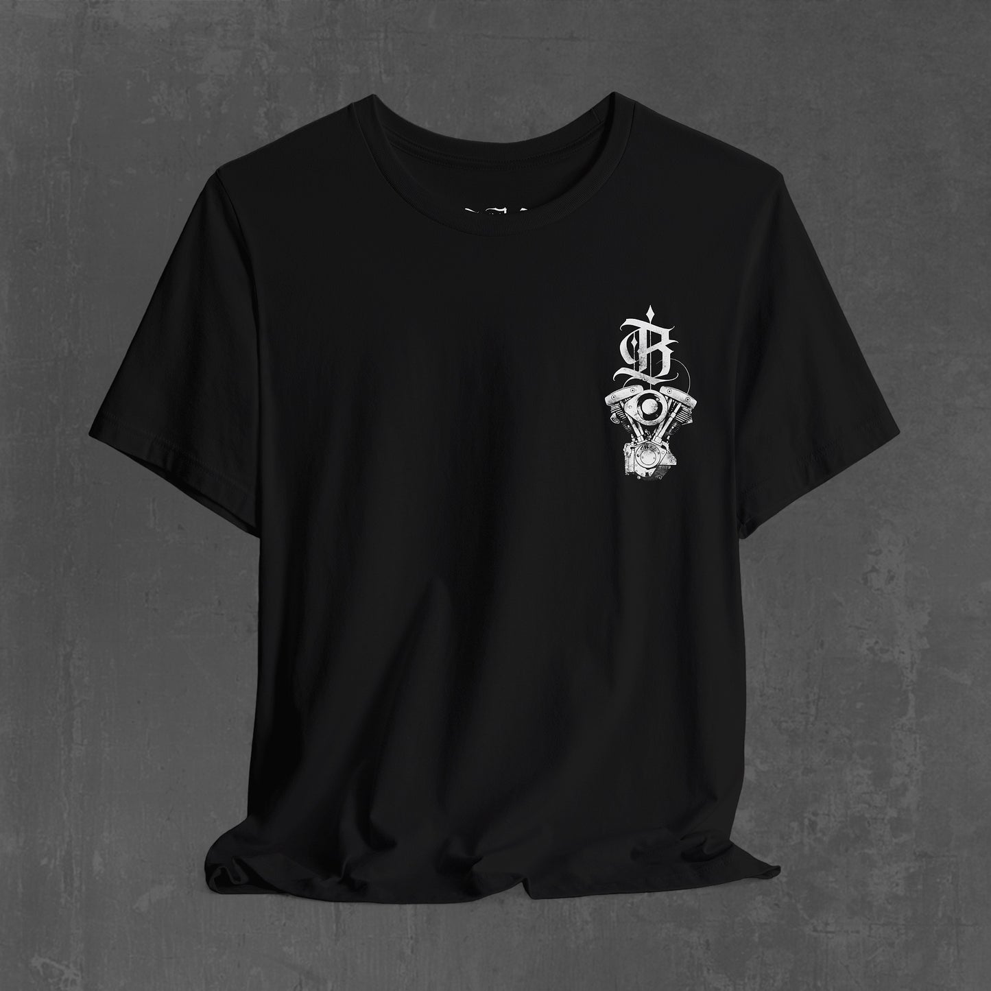 FLAMING SHOVELHEAD T-SHIRT (front & back)