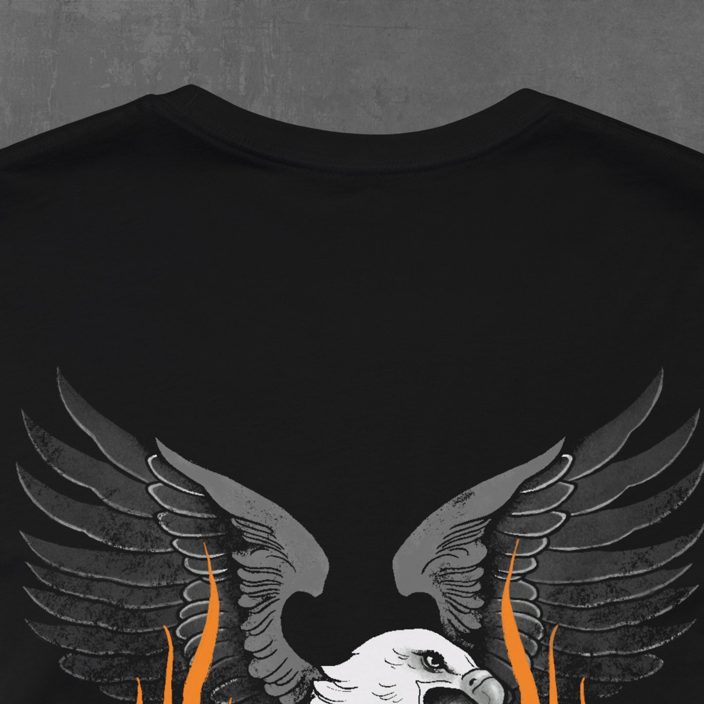 FLAMING SHOVELHEAD T-SHIRT (front & back)