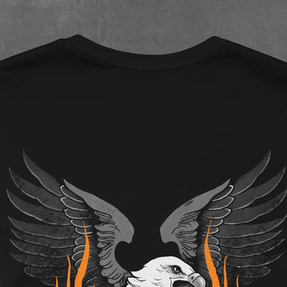 FLAMING SHOVELHEAD T-SHIRT (front & back)