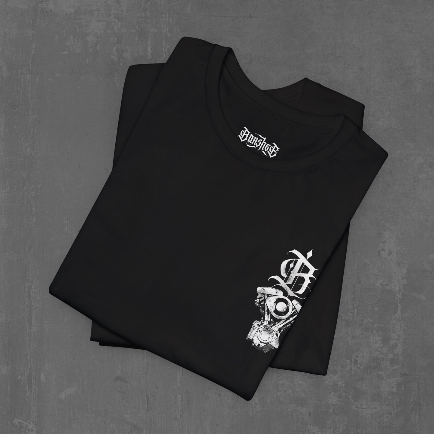 FLAMING SHOVELHEAD T-SHIRT (front & back)