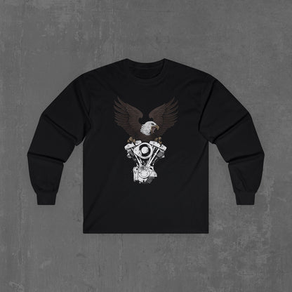 SHOVELHEAD EAGLE LONG SLEEVE TEE (front & back)