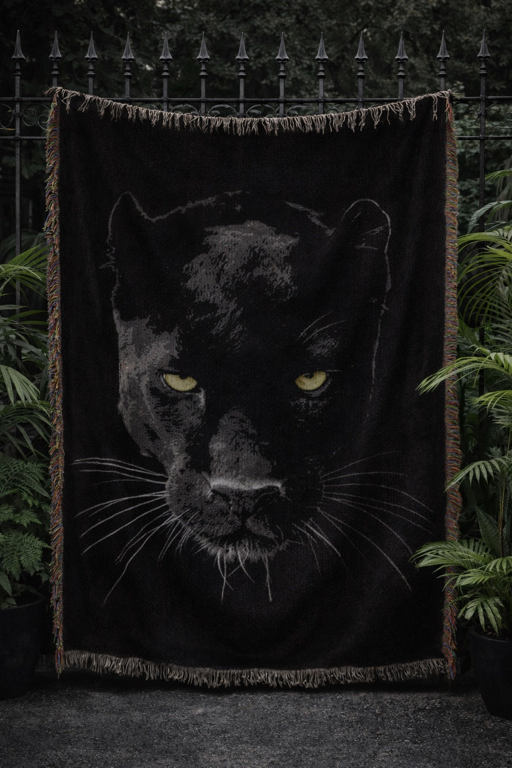 PANTHER WOVEN BLANKET