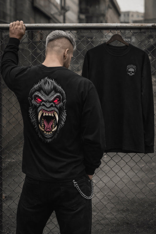 K0NG LONG SLEEVE SHIRT (front & back)