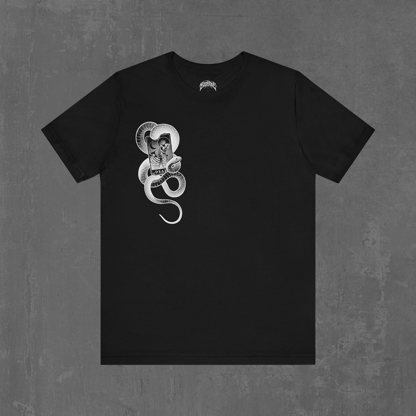 DEATH TAROT T-SHIRT black (front & back)