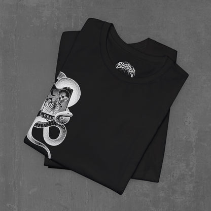 DEATH TAROT T-SHIRT black (front & back)