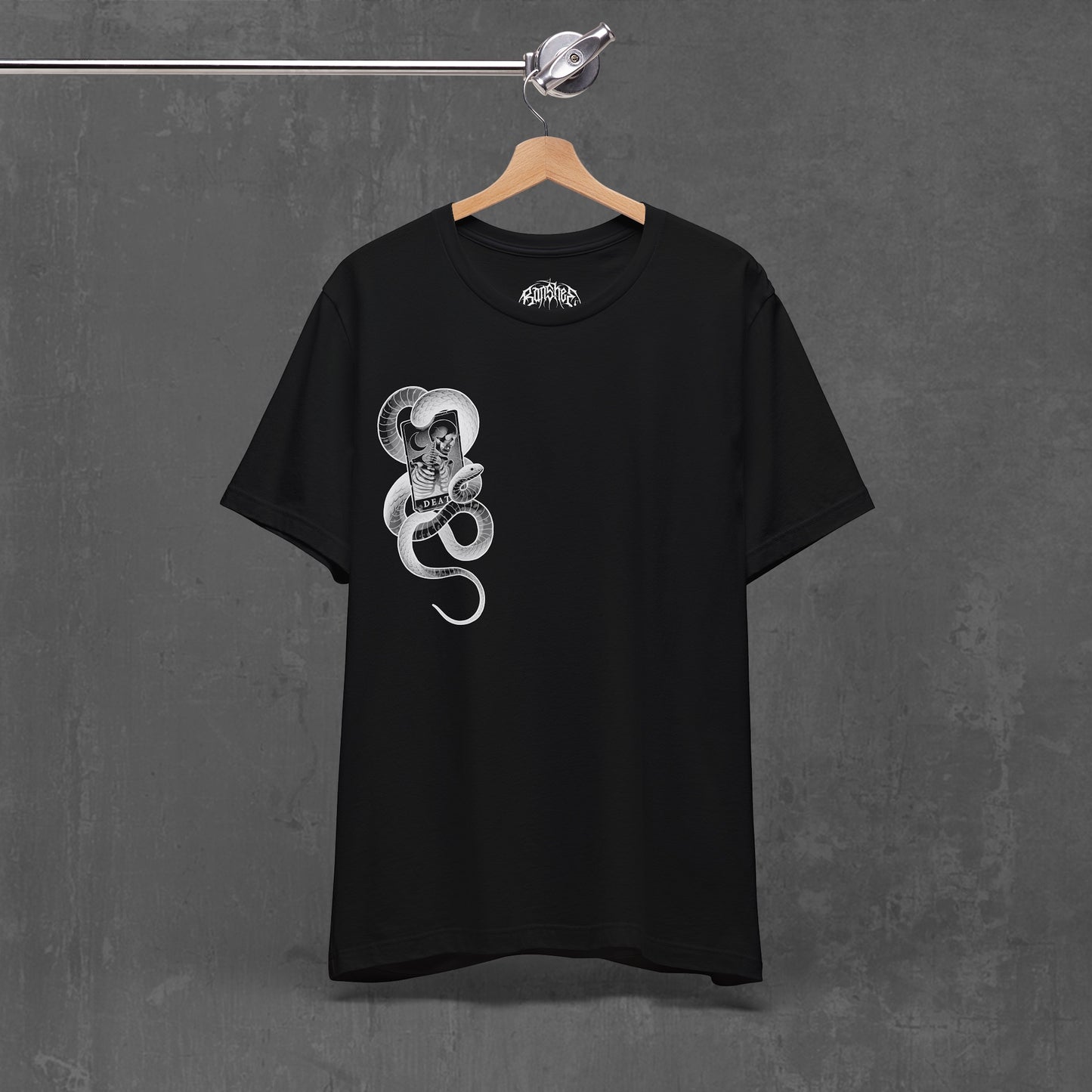 DEATH TAROT T-SHIRT black (front & back)
