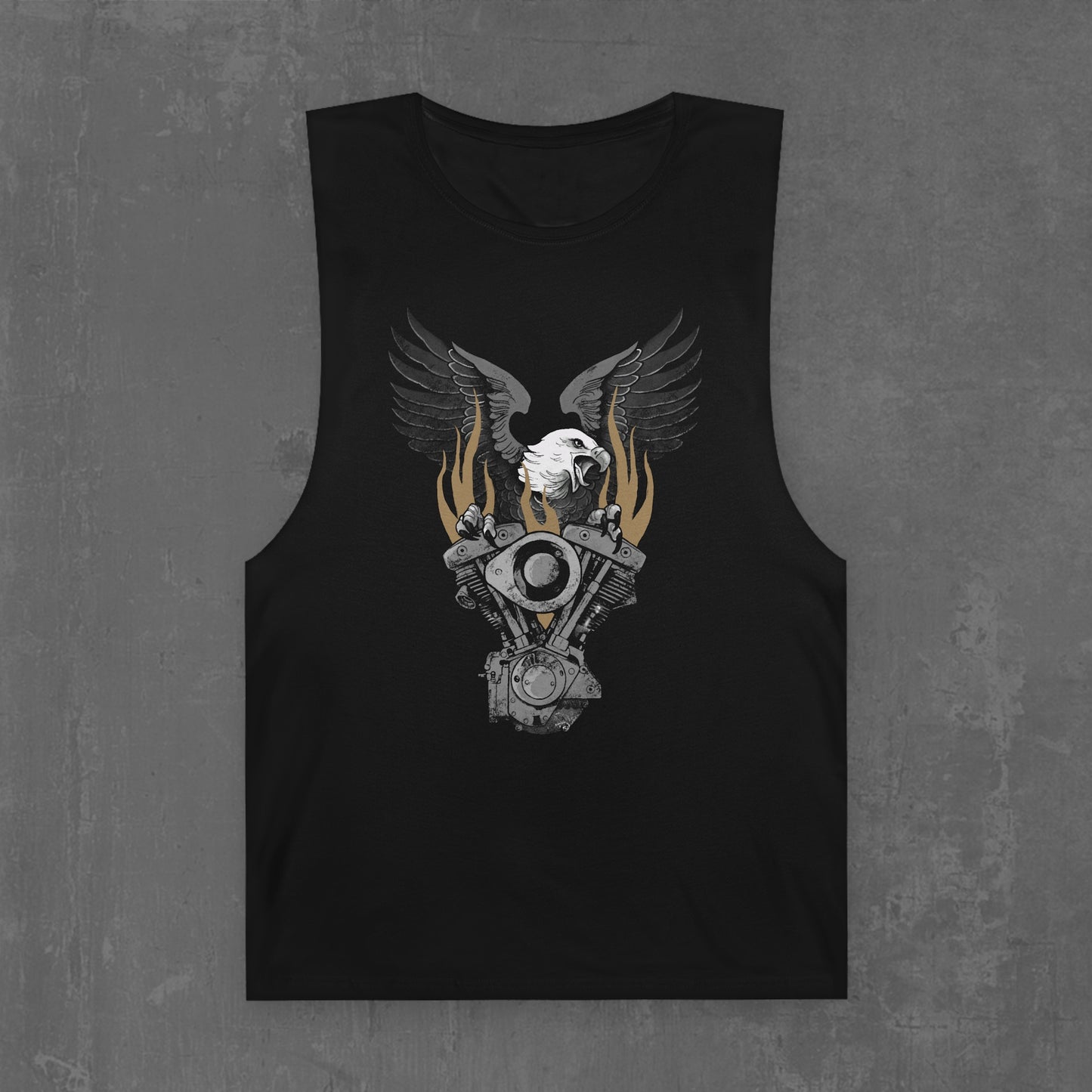 FLAMING SHOVELHEAD TANK